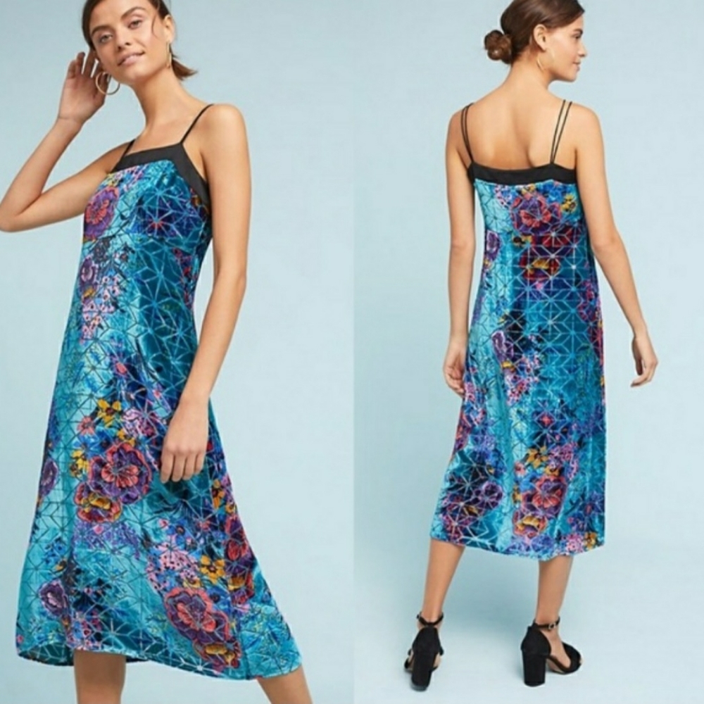 Anthropologie New Abstract Geometric Dress 6.